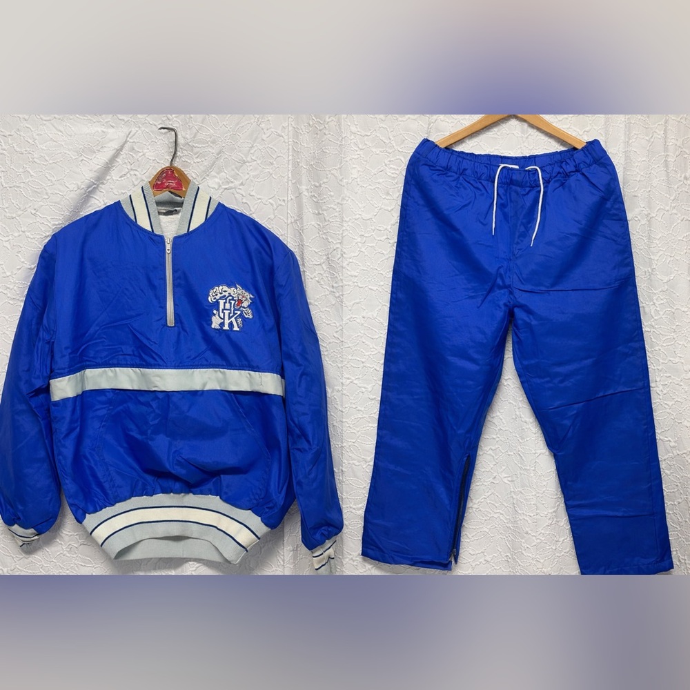 Vintage University of Kentucky Wildcats Windbreaker Sweatsuit Set size medium